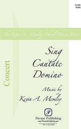 Sing Cantate Domino SSATB choral sheet music cover